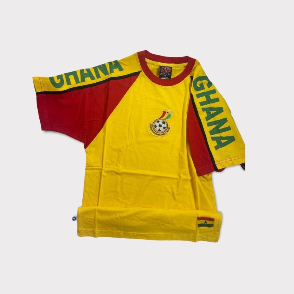Ghana Football Soccer Team Shirt - Yellow and Red